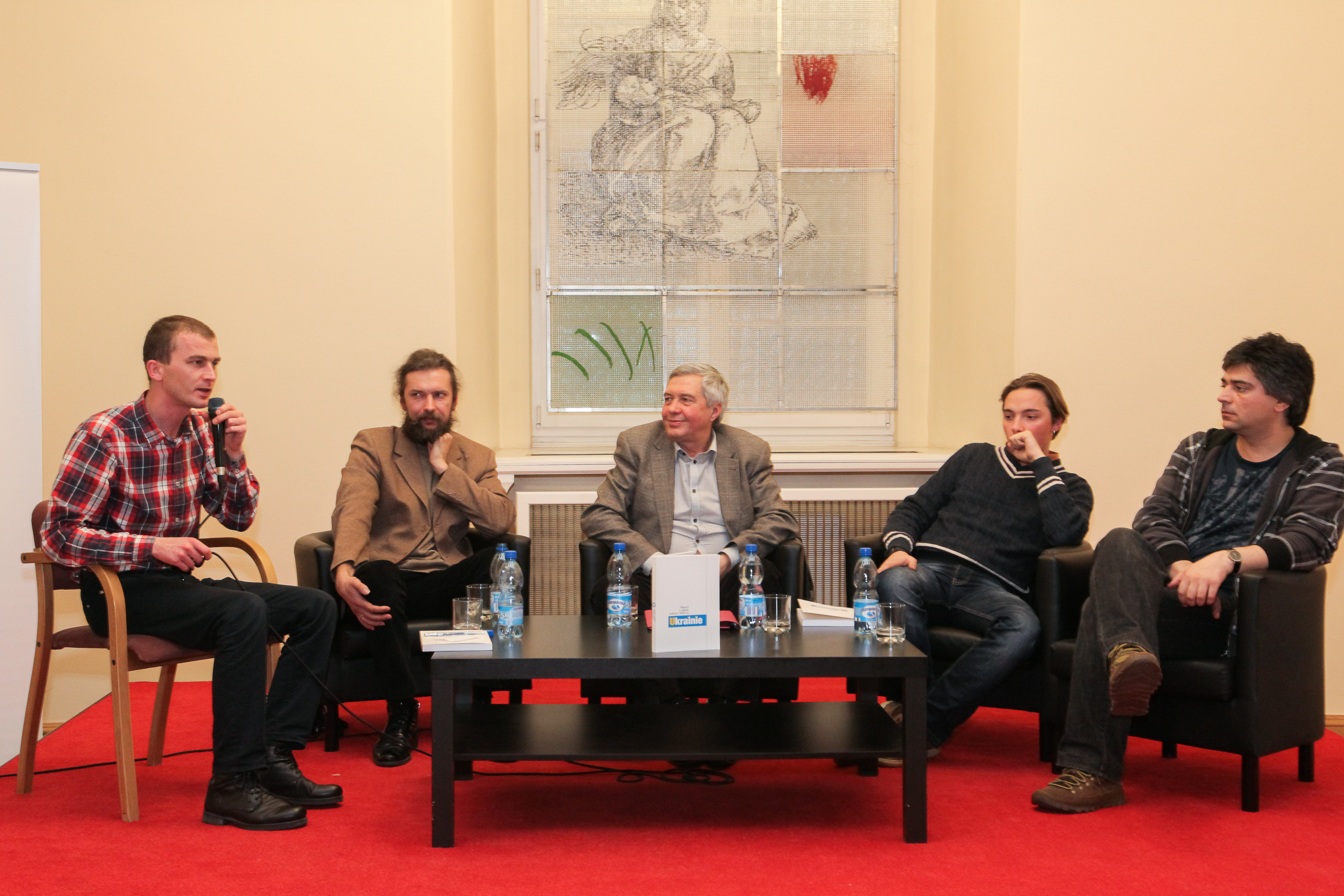 Od lewej: Paweł Laufer, Andrij Saweneć, Ołeksandr Butsenko, Ołeksandr Bojczenko, Andrij Ljubka.
